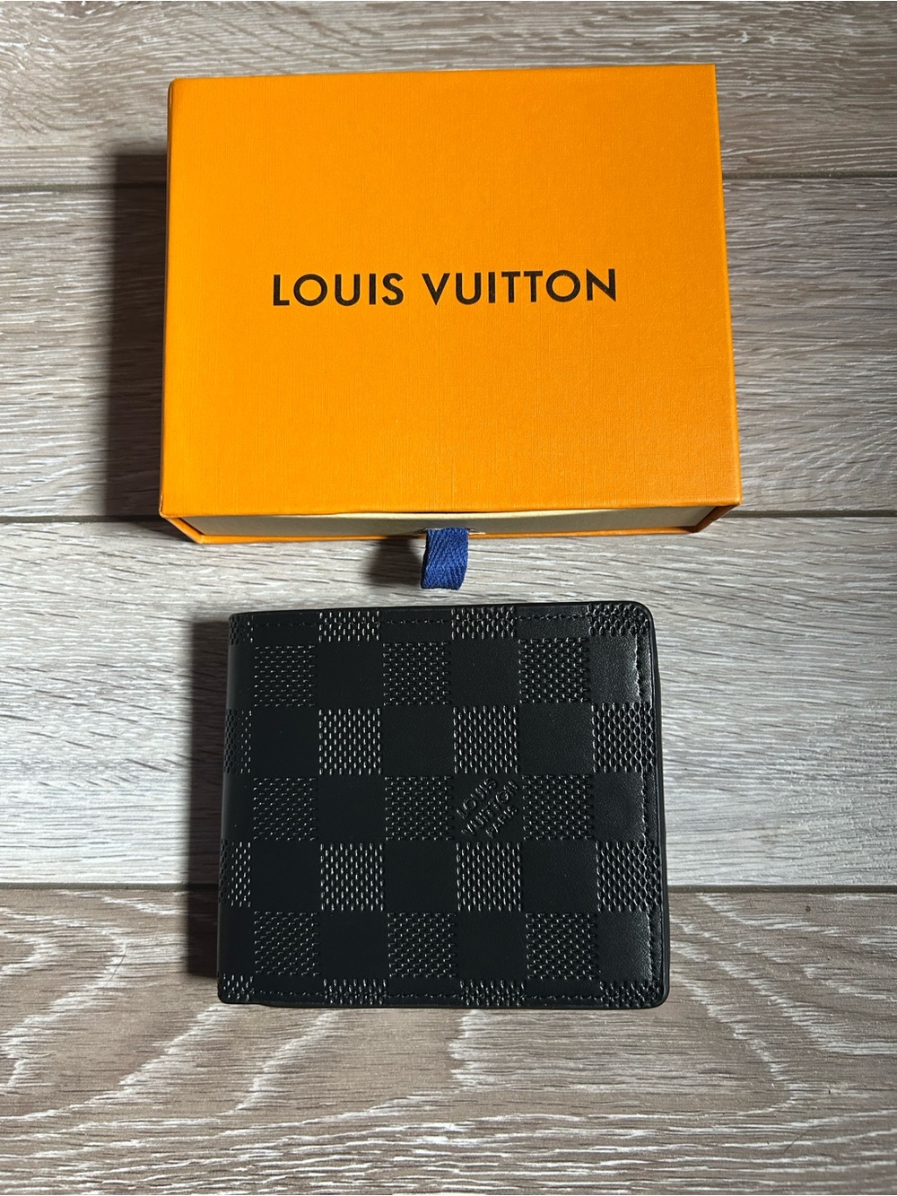 Men’s Louis Vuitton Black Damier Graphite Card & Key Holder Wallet